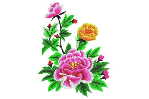 Blooming Peonies Embroidery Review