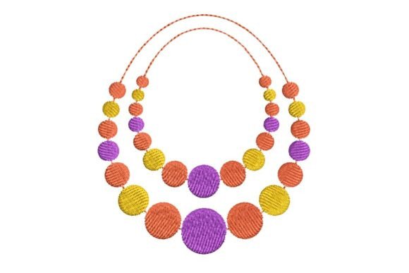 Colorful Mardi Gras Beads Embroidery Design Review