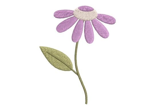 Delicate Lavender Daisy Embroidery Design Review