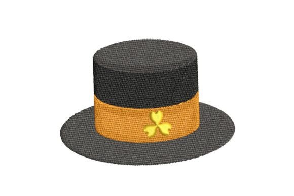 Lucky St. Patrick’s Day Top Hat Embroidery Design