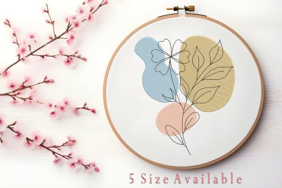 Minimalist Floral Color Block Embroidery Review