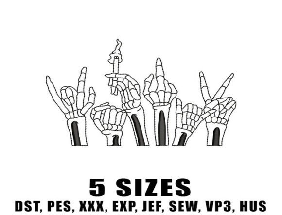 Rock on Skull Embroidery Designs Review